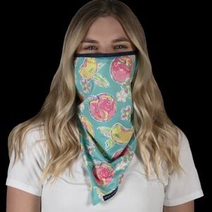 Simply Southern Multi-Use Fashion Face Cover Shield Mask - Peaches - NWT